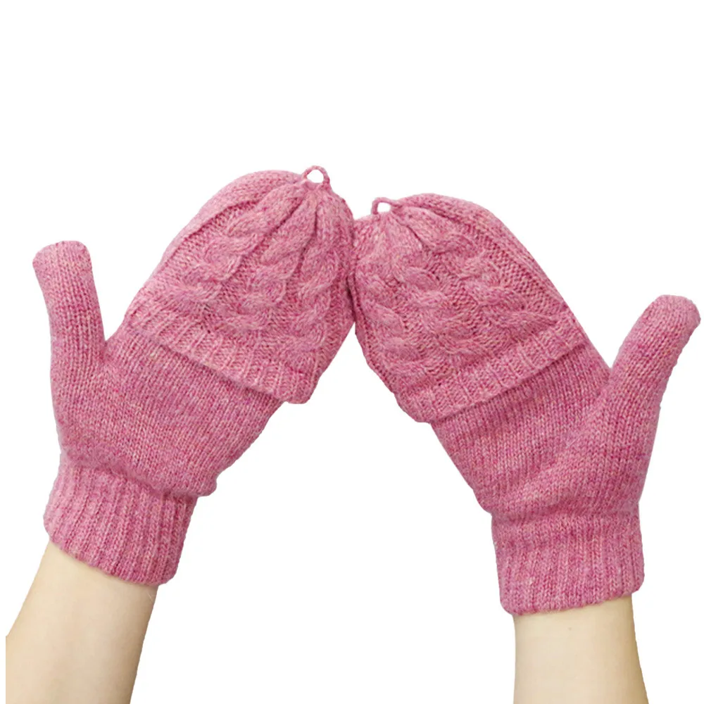 2018 Новое поступление Для женщин перчатки Стильный руки теплые Зимние перчатки Для женщин наручные Вязание из искусственной шерсти варежки