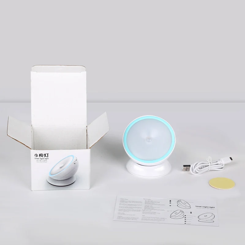 New Arrival USB Rechargeable Motion Sensor Activated Wall Light Night Light Induction Lamp For Closet Corridor Cabinet (29)