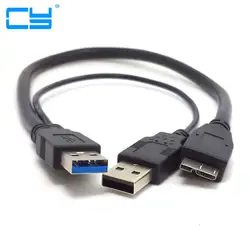 5 Гбит/Micro-B USB 3,0 внешний жесткий диск кабель с USB Питание для WD Passport Seagate samsung M3 Toshiba SONY ADATA