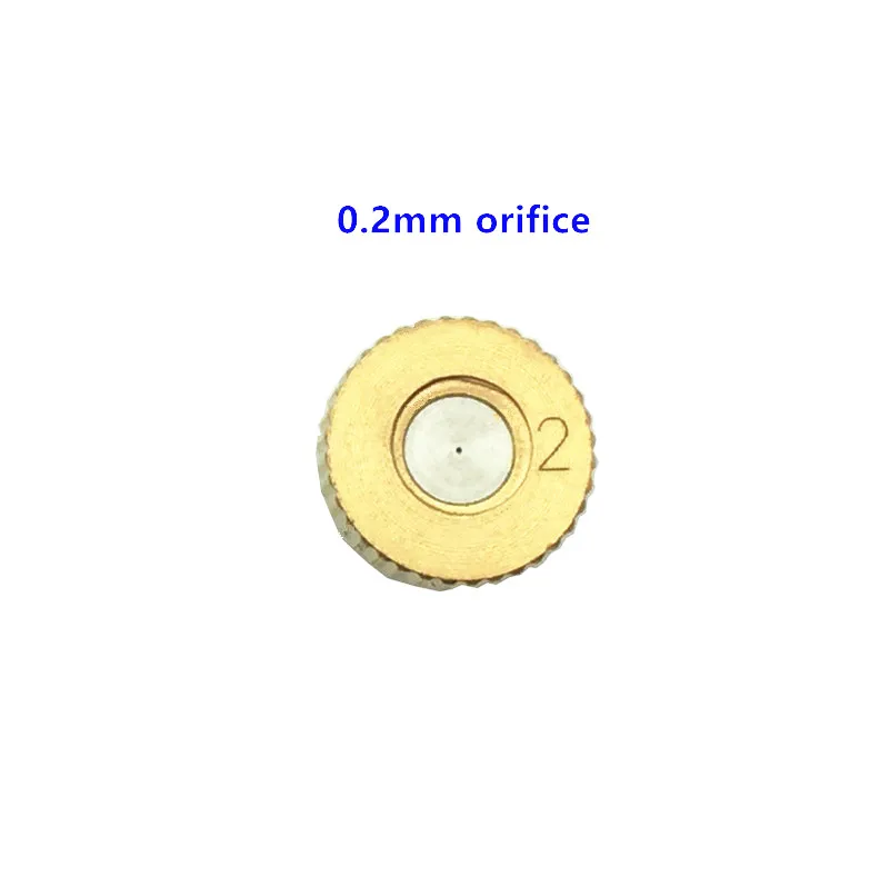 S047 латунь туман насадки 10/24UNC с резьбой на случай запотевания стекол можно использовать запотевание брызг воды спринклерная головка 0,1-0,8 мм мистер для охлаждения увлажнение - Цвет: 0.2mm orifice