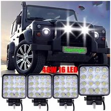 2 шт. 48 Вт 6000 k светодиодный свет бар для Jeep ATV УАЗ трактор внедорожник Грузовик 4WD 12 V 24 V