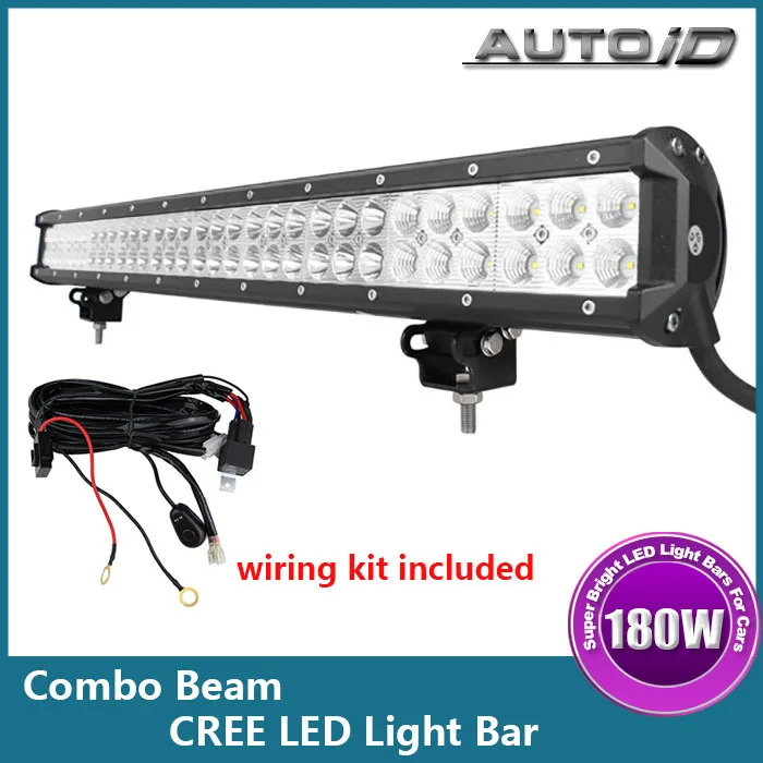 28 Inch 180W CREE LED Light Bar Car Truck Offroad 4 x 4 Combo Beam