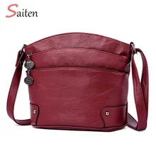 Women Shoulder Bag Classic Brand 3 Zipper Vintage Style Casual Bags Women Messenger Bags Promotion Crossbody Bag Female Hot Sell Women Shoulder Bag Classic Brand 3 Zipper Vintage Style Casual Bags Women Messenger Bags Promotion Crossbody Bag Female Hot Sell