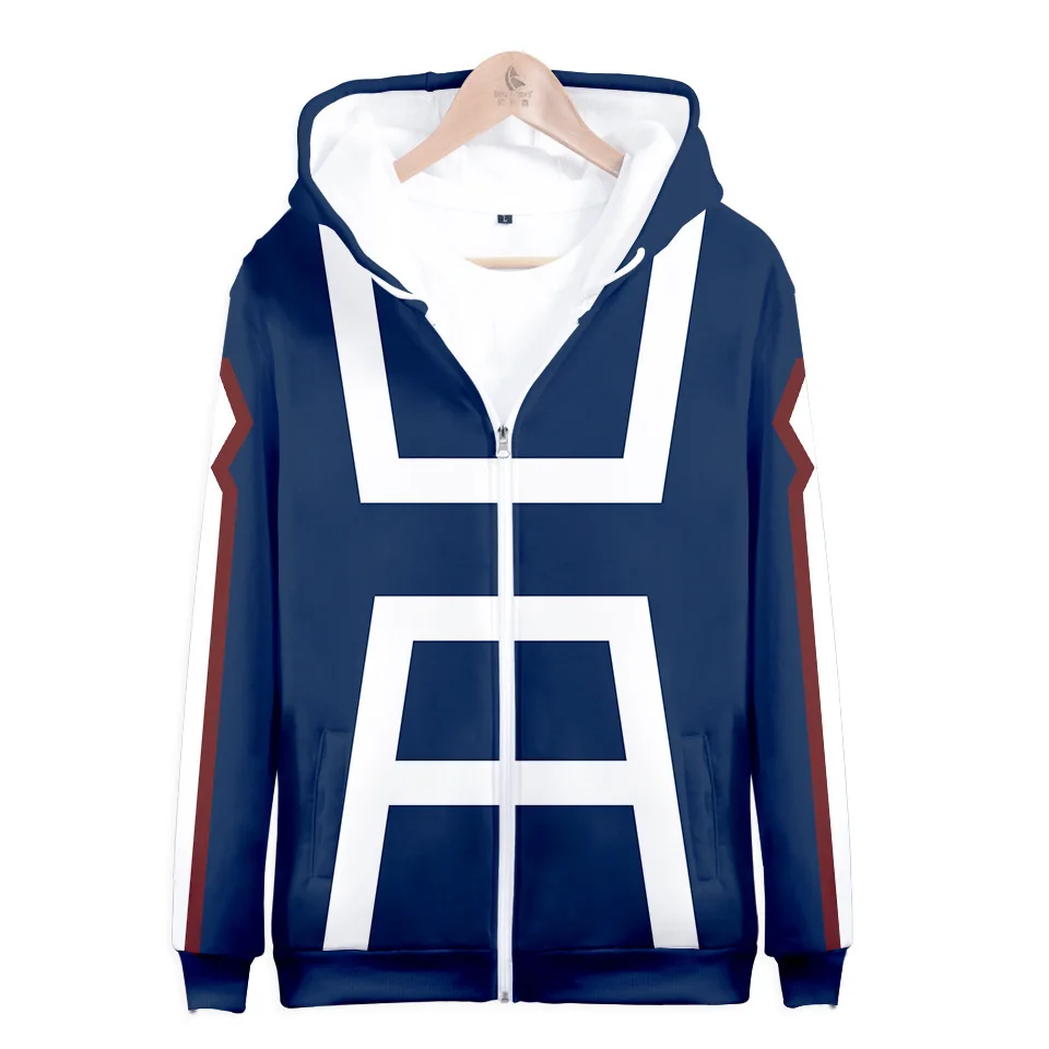 

3D My hero academia hoodie izuku midoriya shouto todoroki boku no hero academia Cosplay Costume Sweatshirt Zipper Jacket