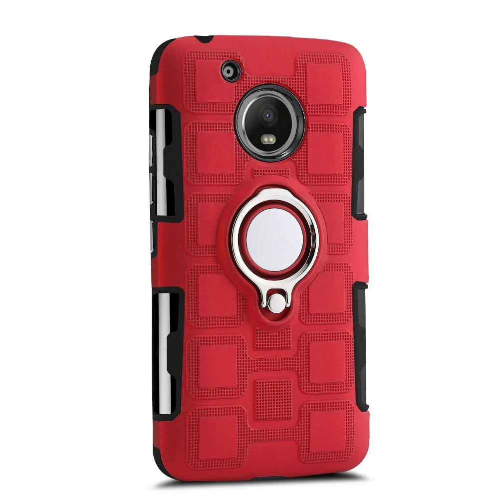 2 в 1 чехол для Motorola P30play G5 G5s G4 plus G5plus чехол противоударный чехол для Moto G6 plus E4 plus Z2 Z Z3 play чехол s - Цвет: Красный