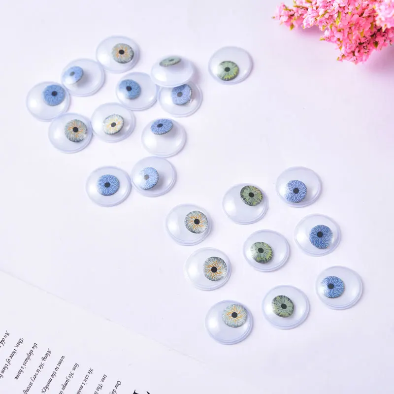 

100pcs/lot 18/15mm Glue-on Toy Garment Eyes Dolls Parts Plastic Wiggly Wobbly Googly Eye DIY Scrapbook Crafts Accessories LX356