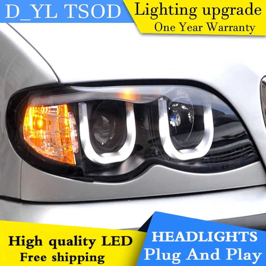 Car Styling for BMW E46 318 320 325CI 330CI Headlights 2004-2006 LED Head lamp DRL Lens Double Beam H7 HID Xenon bi xenon lens | Автомобили