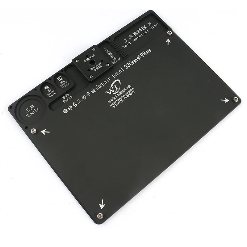  Repair Pannel Multifunction Aluminum Alloy Workbench Microscope Stand Table Working Holder For HDMI