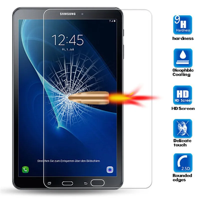 

Screen Protector For Samsung Galaxy Tab S4 10.5 Note 10.1 2014 Tab 3 7.0 Tempered Glass T830 T835 P600 P605 P601 T211 T210