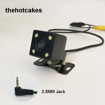 

Night Vision 4 Led Lamps Reverse Camera HD CDD Rear View Camara Lens 2.5mm Jack With 6 Miters Cable For Car Dvr Mirror Recorders