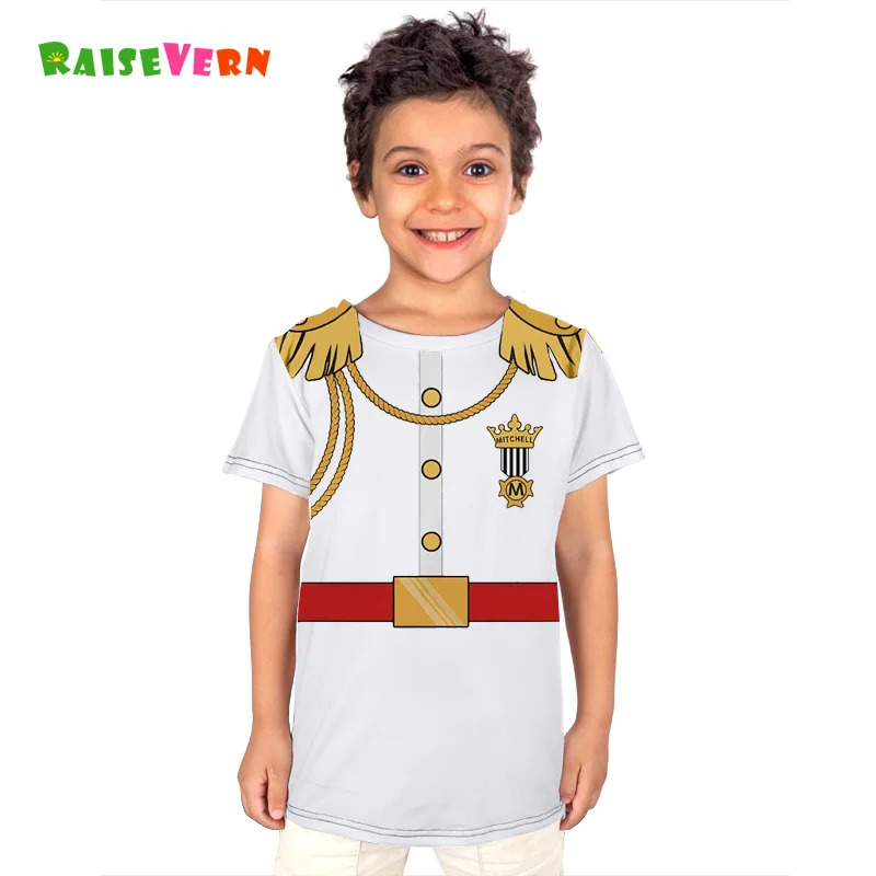 

2019 Summer Funny General Police Clothes 3D Print Baby Boys Girl Casual Kids Tops Children Tees Cute Short Sleeve T-shirts
