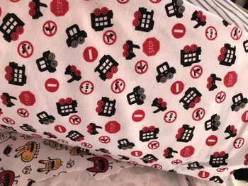 

wholesale cotton knit Lycra fabrics car cartoon Patchwork prints soft DIY baby clothes coat Underwear material Breathable