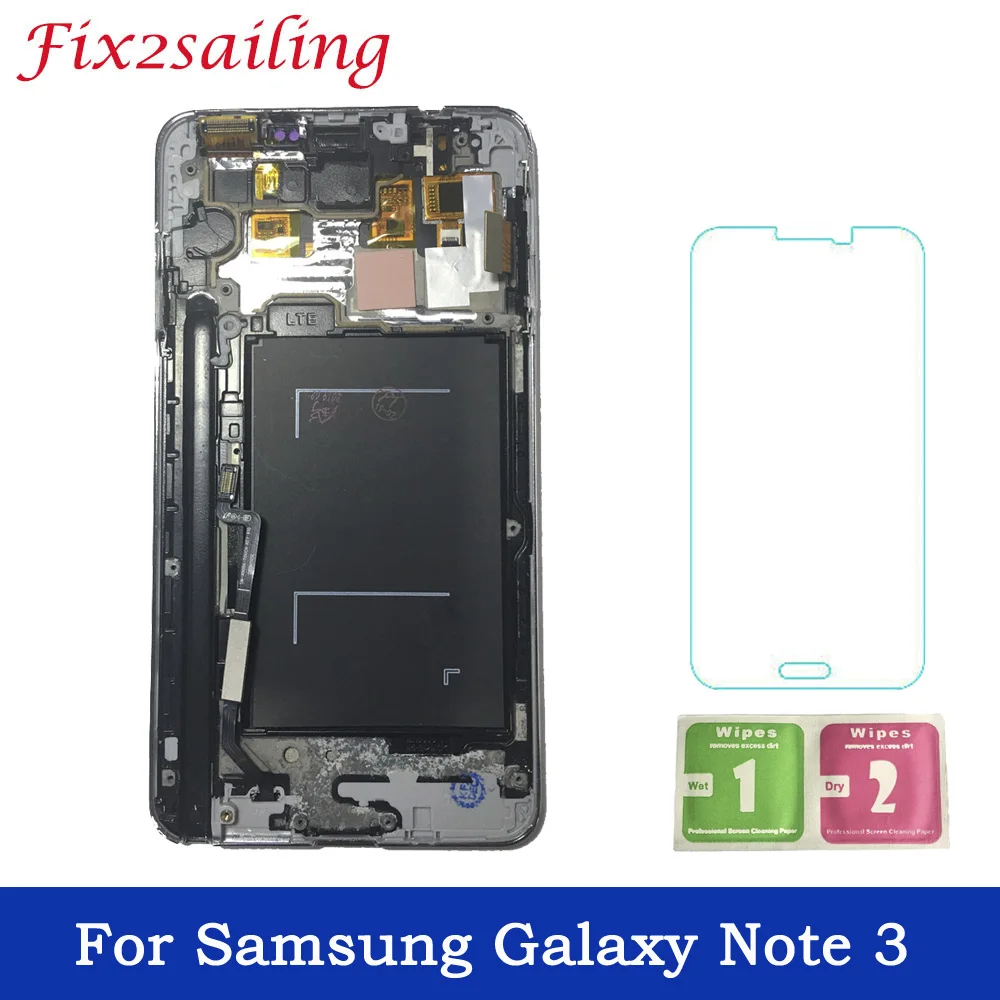 

5.7 inch Display Screen For Samsung Galaxy Note 3 N9005 LCD Display Touch Screen Digitizer Assembly with frame Free Shipping