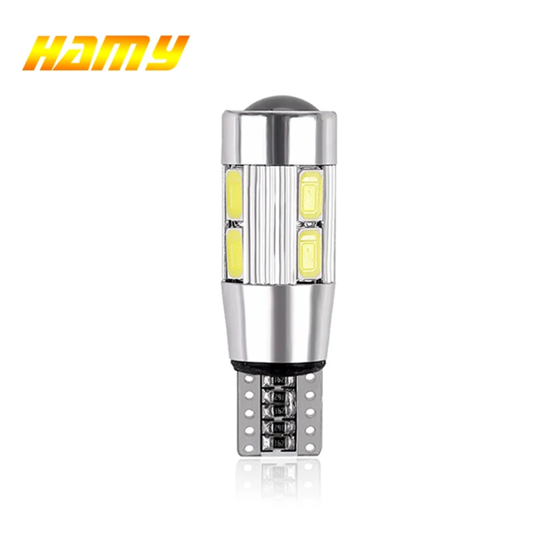 

1PCS T10 W5W 194 5630 10SMD Canbus led Bulb High Power Turn Signal Clearance lamp Brake License plate Strobe Car Door Side light