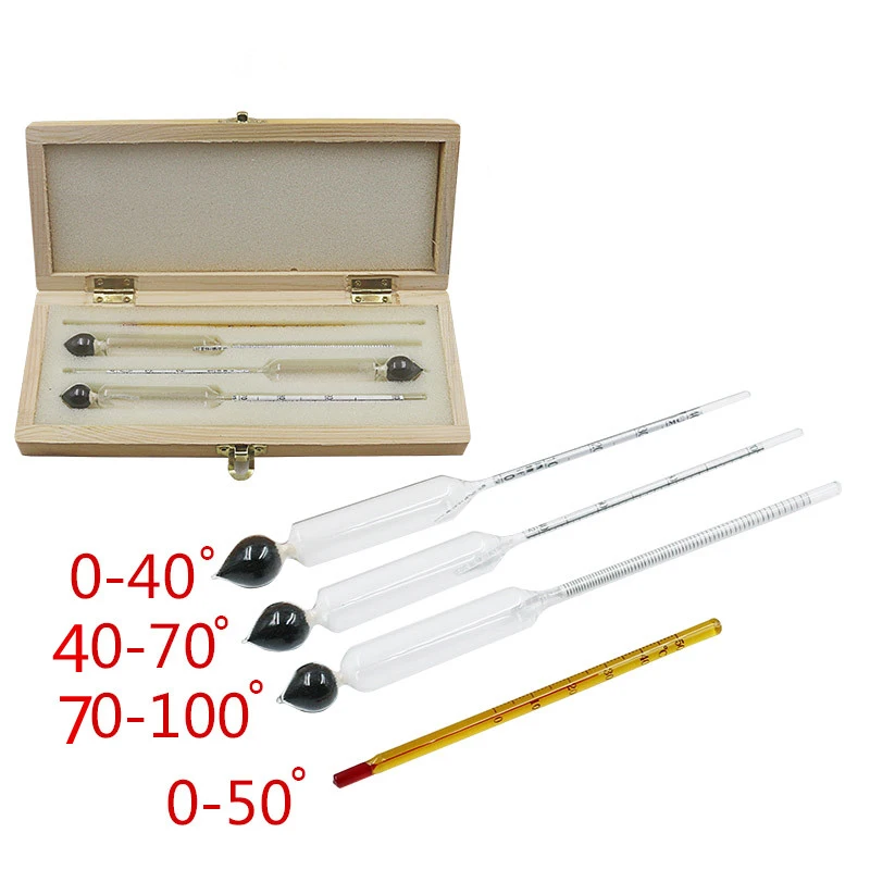الكحول متر Alcoholmeter الكحول كاشف الكحول أداة قياس جهاز اختبار شرب الكحوليات النبيذ مقياس الماء بار مجموعة مع ميزان الحرارة الكحول متر Alcoholmeter الكحول كاشف الكحول أداة قياس جهاز اختبار شرب الكحوليات النبيذ مقياس الماء بار مجموعة مع ميزان الحرارة