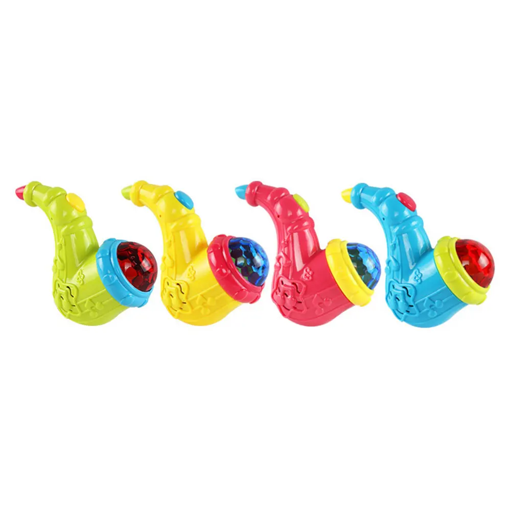 Мягкий мигающий Рог многоцветный развивающий громкоговоритель игрушка для маленького раковины Прямая
