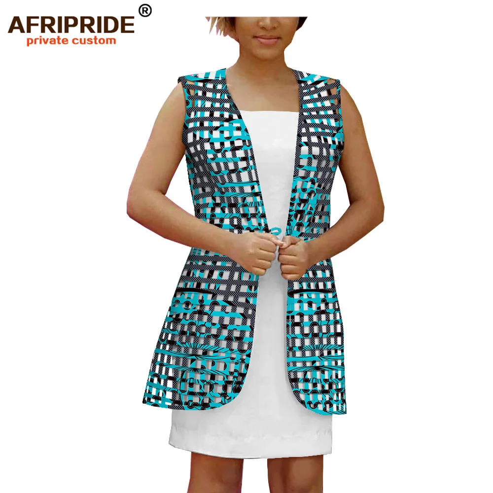 

2019 african clothes for women ankara tops print coat high quality stitched outfits pure cotton dashiki AFRIPRIDE A1924005