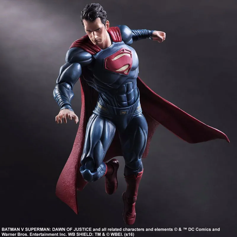 Play Arts 25 см Супермен DC Лига Справедливости Супер герой ПВХ Фигурки игрушки