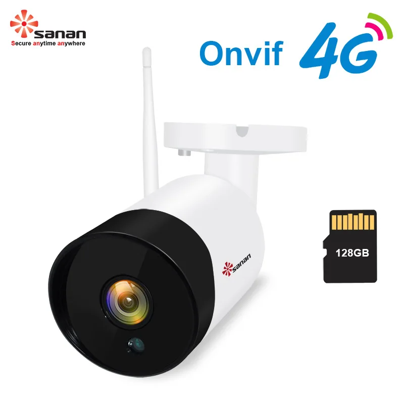  Sanan Outdoor Security 4G Camera With SIM Card Wireless gsm Camera 30PCS IR Night Vision 1080P Surv