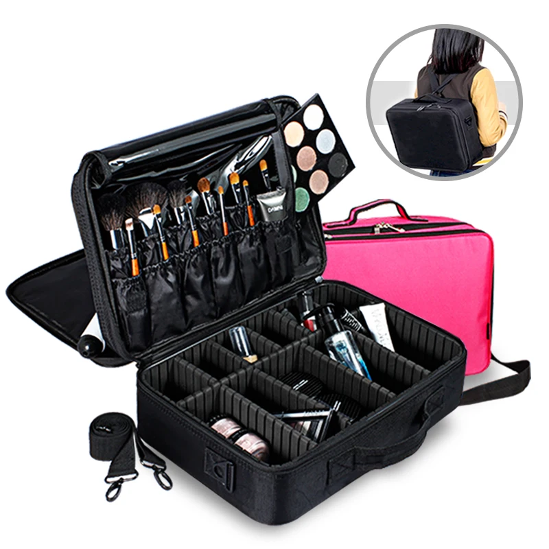 

SO BIG Cosmetic bag large capacity multi-purpose partition large cosmetic bag large capacity multi-layer for Makeup kits