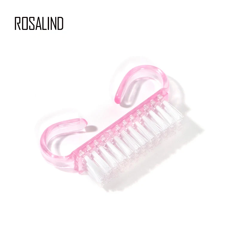 Розовая Очищающая щетка для ногтей ROSALIND 1 шт. нейл-арта пылеочиститель удаления