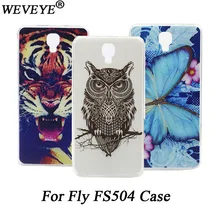 Fashion DIY Painted case For Fly Cirrus 2 FS504 High Quality Original TPU SOFT Style cover Protector