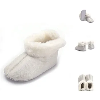 

Newborn Shoes Winter Girl Boys Solid Soft Bottom Moccasins Toddle Baby Winter Warm Boot Toddler First Walkers