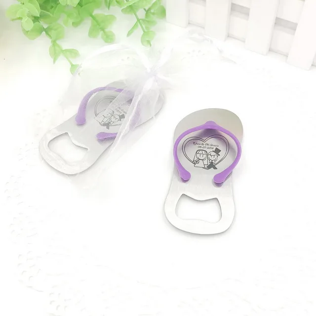 personalised flip flop bottle opener
