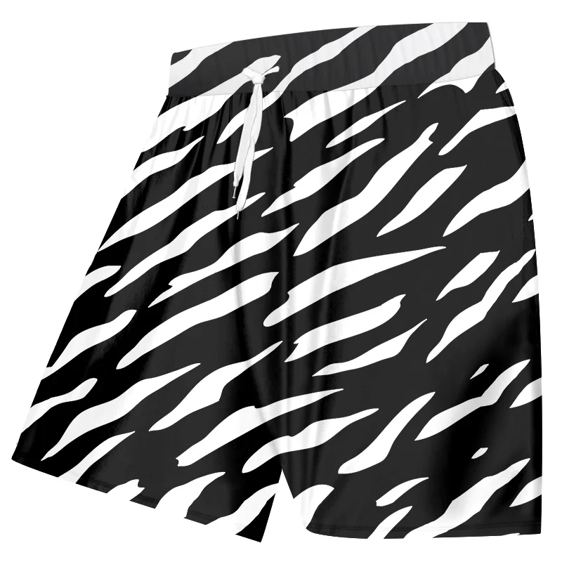 UJWI мужские новые крутые пляжные шорты дропшиппинг 3D печатные креативные полосатые прострочки крутая одежда из спандекса