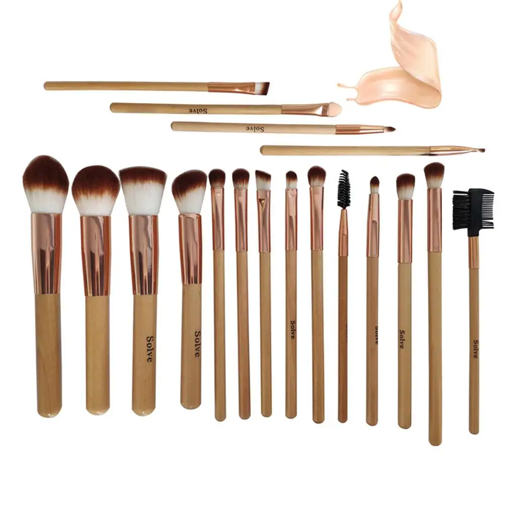 

DSstyles 18Pcs Professional Makeup Brushes Set Powder Foundation Brush Eyeshadow Eyeliner Brushes Make Up Brush Set Beauty Tool