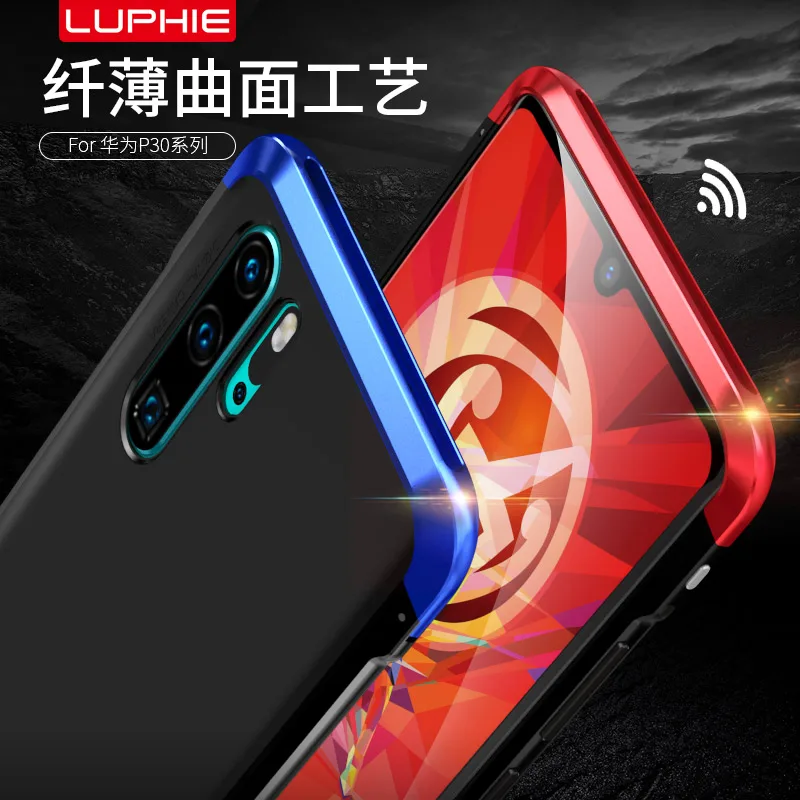 Case For Huawei honor 20/20 Pro Original Luphie Aluminum Cap + PC Frame 9H Glass Back Dual Color Cover for huawei 20 |