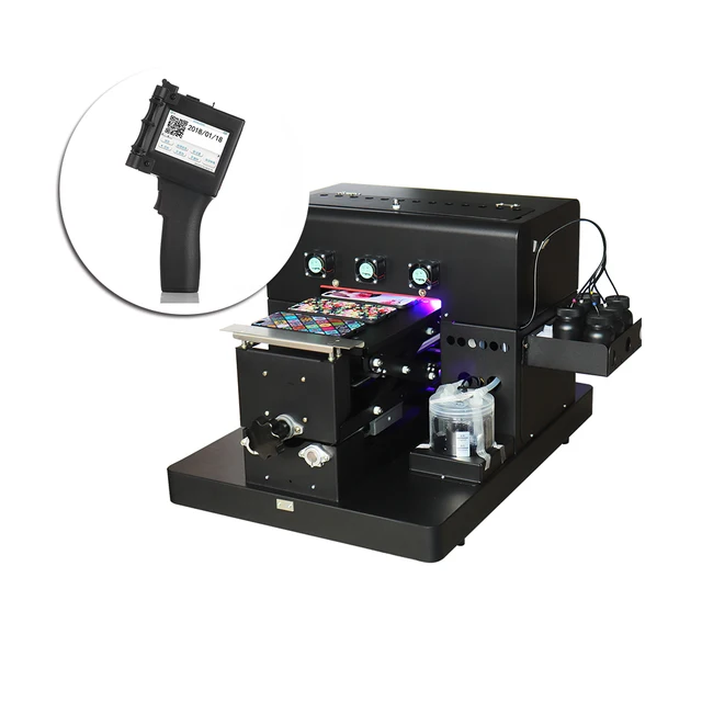 Best Offers A4 Size UV Printer Led uv emboss effect printer Print on Phone Case TPU Glass & Mini Portable Handheld Printer For Label Code Best Offers A4 Size UV Printer Led uv emboss effect printer Print on Phone Case TPU Glass & Mini Portable Handheld Printer For Label Code