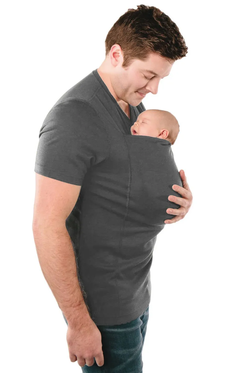 LILIGIRL Материнство беременных кормящих верхняя одежда папа и беременность мама Рубашка футболки кенгуру для грудного вскармливания одежда