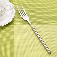 Fourchette télescopique en acier inoxydable, bricolage extensible dîner Dessert aux fruits couverts à longue fourchette cuisine BBQ accessoires