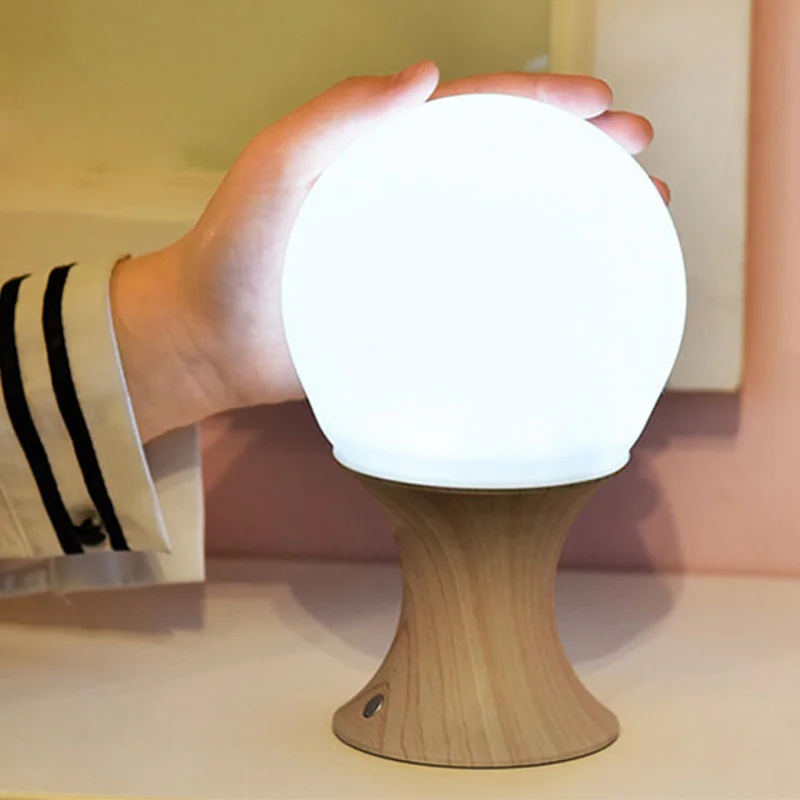 

LED Night Light Mushroom Timer Baby Kids USB Rechargeable Bedroom Lamps Silicone Table Lamp for Children Gifts LB88