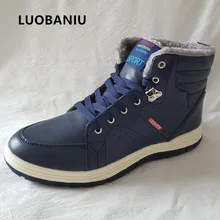 Новинка; кожаная обувь; мужские зимние ботинки; уличные рабочие мужские ботинки на меху; водонепроницаемые мотоботы; Мужская зимняя обувь martin