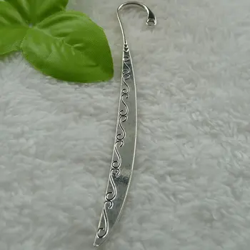 

40 pieces antique silver nice bookmarks 123x8mm #1095