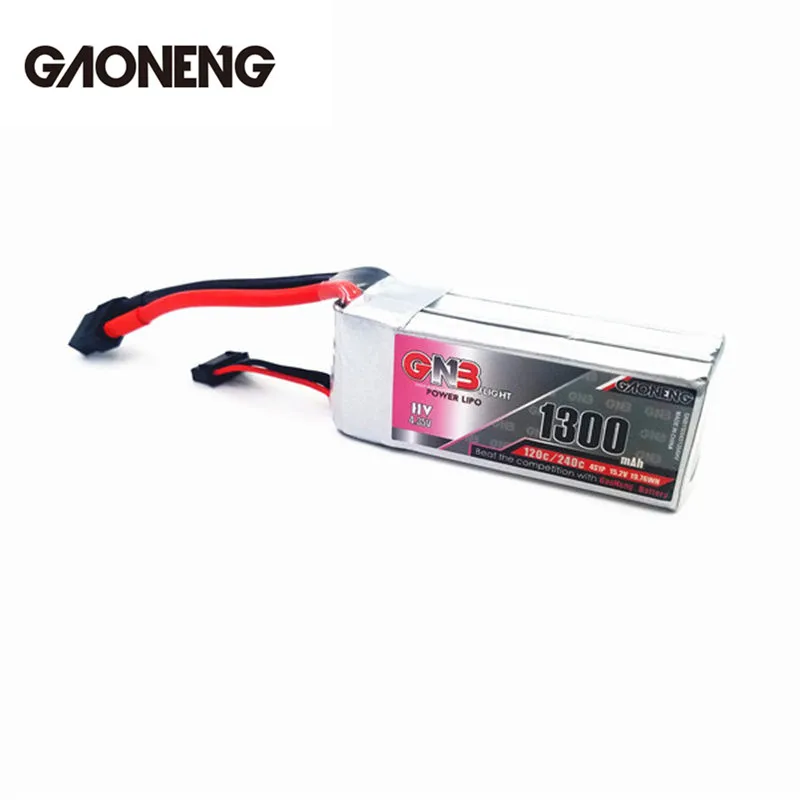 

Rechargeable GaoNeng GNB 4S 15.2V 1300mAh 120C 4.35V HV Lipo Battery w/ XT60 Plug Connector for RC Models Multicopter Spare Part
