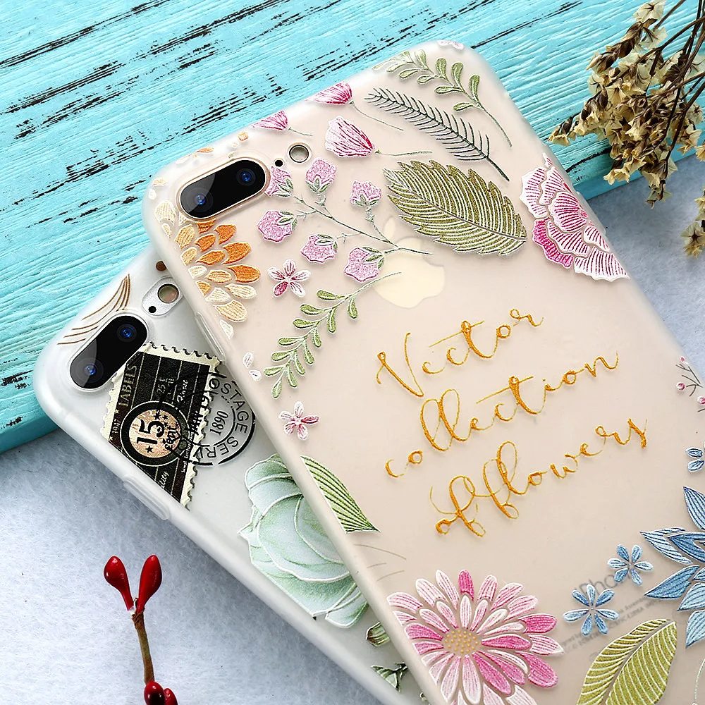 

KISSCASE 3D Embossed Phone Case For Huawei Honor 9 Lite 10 V9 7X 8X 7A Soft Silicon Case For Huawei Nova 2 Plus 2 3 Girl Floral