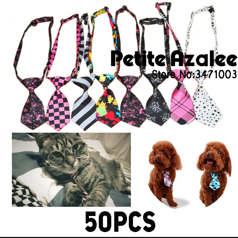 Wholesale Pet Products Dog Collars Tie Bow Accessories, 50pcsin Dog