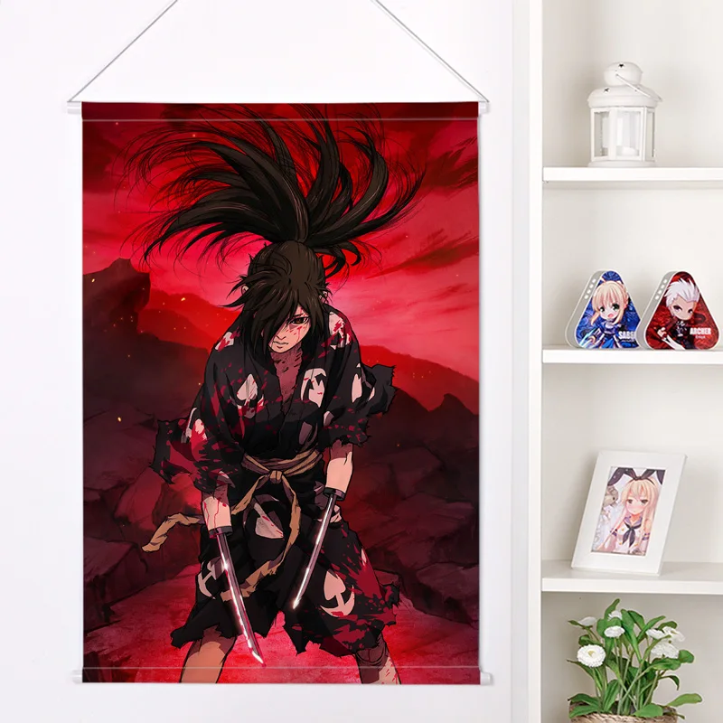 

Flat New Japanese Anime Cartoon Dororo Peach Skin Velvet Wall Scroll Poster Print Wall Art ainting Cuadros
