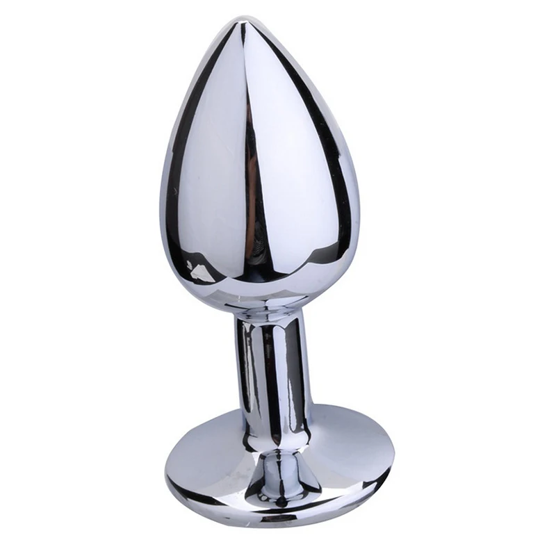 3 Size Multicolor Metal Anal Sex Toys For Women & Men, Anal Butt Plugs & Crystal Jewelry, Booty Beads,Anal Tube, Sex Products (3)