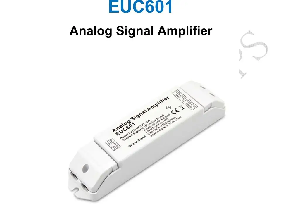 Euc601; 15-48vdc 200ma* 1ch 0-10 В аналоговый сигнал Усилители домашние