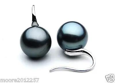 

Free shipping Quality Fashion Picture> Details about 10MM AAA SOUTH SEA BLACK SHELL PEARL SOLID STERLING SILVER EARRINGS