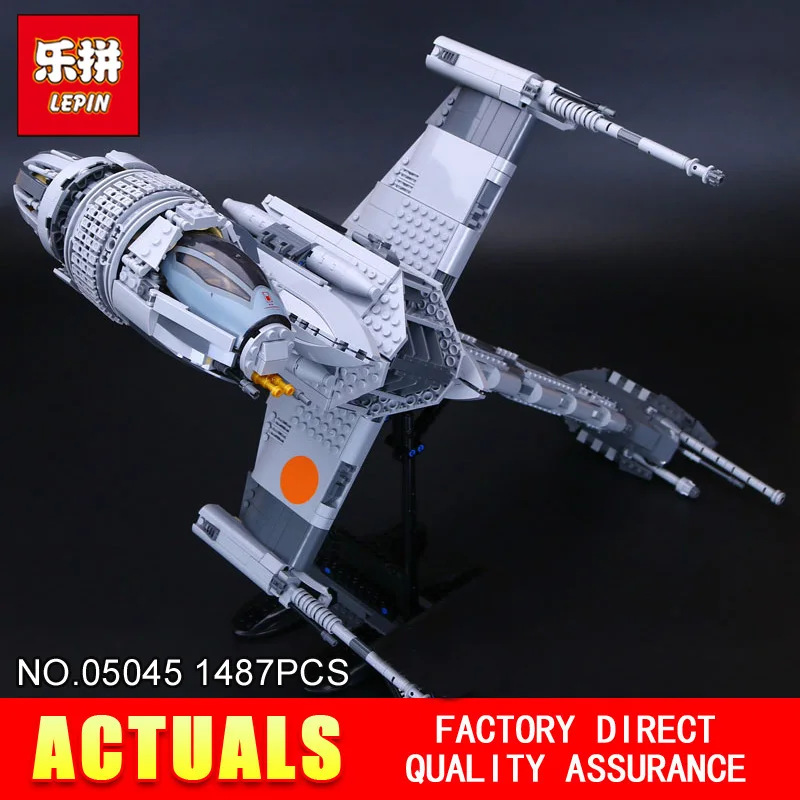 

Lepin 05045 1487pcs STAR Genuine The B Starfighter wing Educational Building Blocks Bricks Toys 10227 for Gifts model WARS