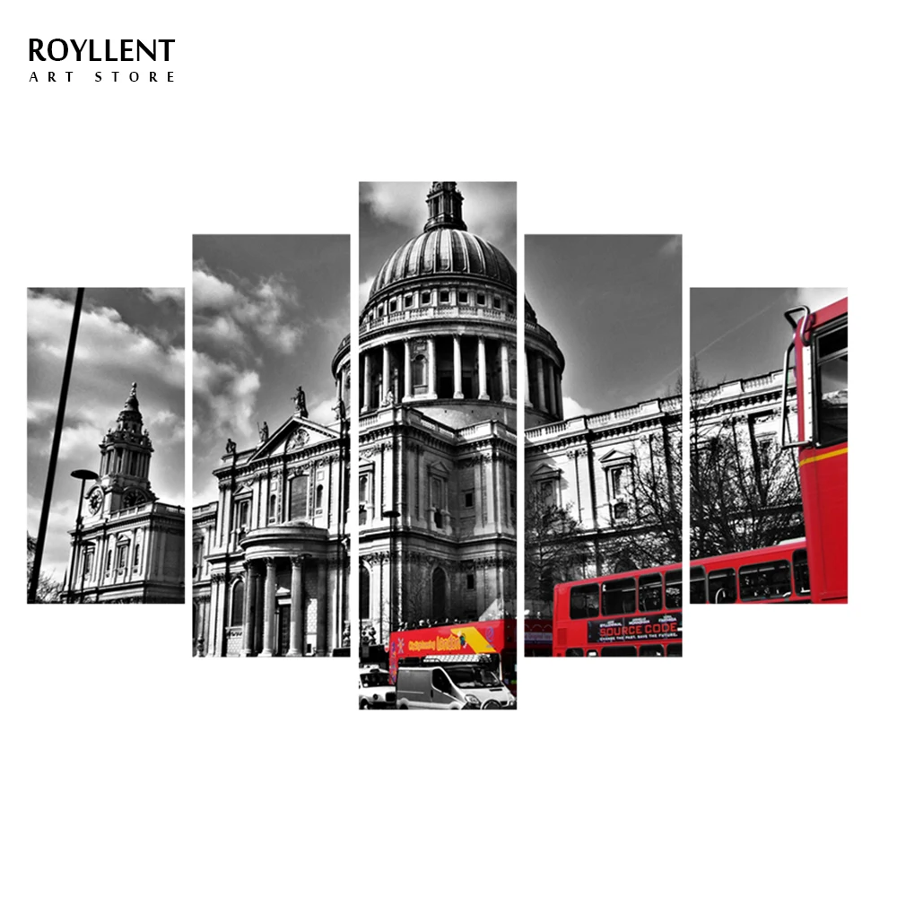 St.Paul's Cathedral Photos Landscape Big Canvas Art Printing Picture Wall Painting Home Decoration (No Frame)RA0166 | Дом и сад