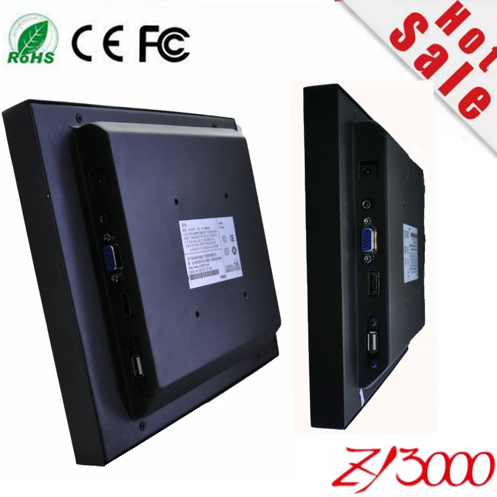 Panel Computer Ordenador Hdmi Vga Input Capacitive Multi Touch Screen Industrial Monitor Waterproof Metal Casing Usb Control