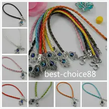 100 шт Смешанные струны шнурок-цепочка браслеты с застежкой для изготовления ювелирных изделий ремесло DIY 20x0,3 см