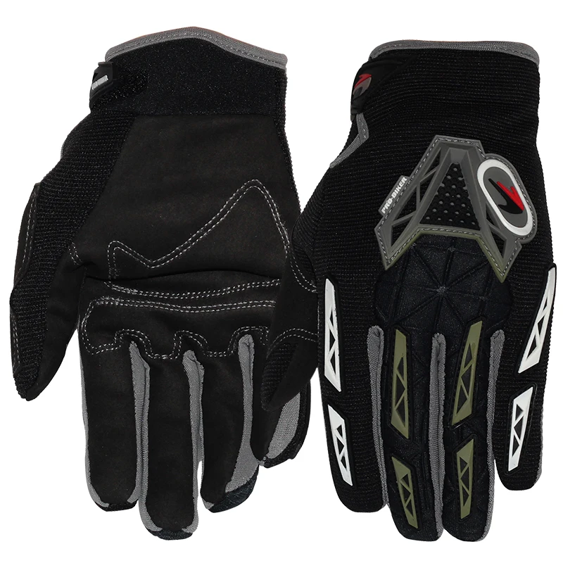 NEW Professional sport full finger leather motorcycle gloves guantes