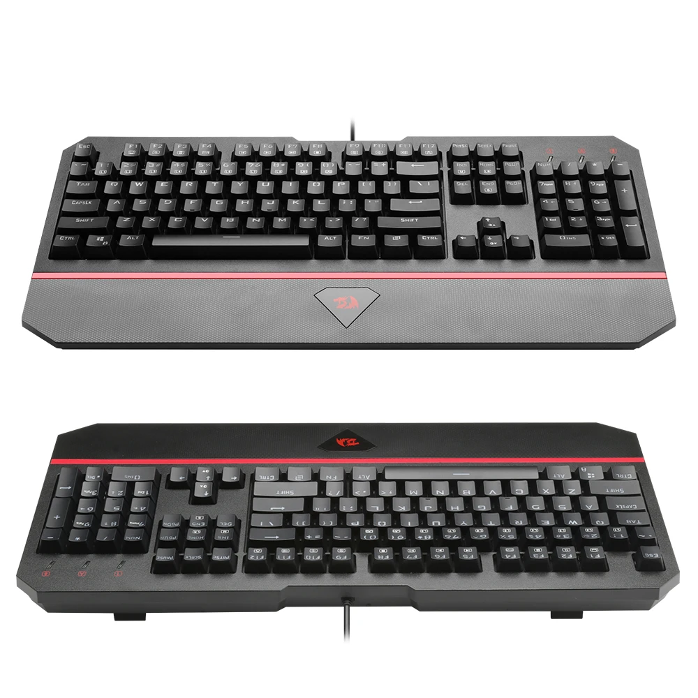 Redragon K558 Радужная USB Механическая игровая клавиатура эргономичная светодиодная